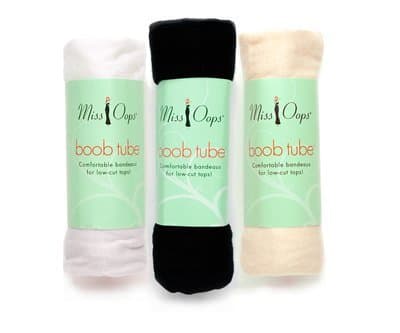 Boob Tube - Solid - Black - S/M by Miss Oops