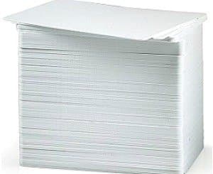 Blank White PVC Cards (30 Mil CR80) for Magicard Printers - 100 pack