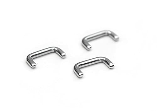 Cocorina Set of 3 Stainless Steel Staple Septum Retainers - 16 gauge (16g)