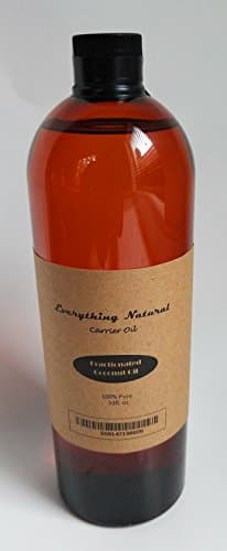 Extra-Large 1 Liter Fractionated Coconut Carrier Oil by Everything Natural 33oz - MCT