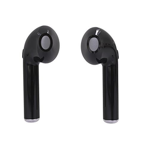 Dual Wireless Headphones USB Chargers Bluetooth 4.1 Earbuds Mini Stereo Earphone for iphone Samsung (Black)