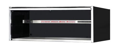 Extreme Tools EX7201HCBK Fully-Assembled Extreme Power Workstation Hutch with Roller Bearing Slides, 72-Inch, Black High Gloss Powder Coat