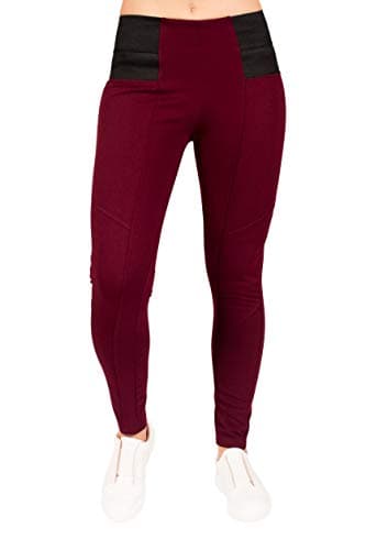 Elan Verve Womens High-Waist Band Comfort Slim Pants by RAG