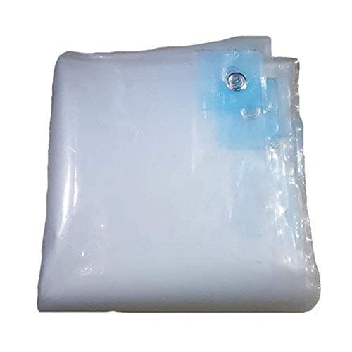 LJFPB Heavy Duty Tarpaulin Transparent, Includes Eyelets Waterproof Cloth 200g/㎡ 0.12mm (Size : 3x4m)