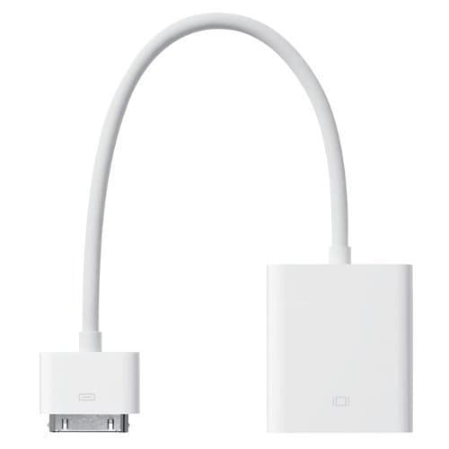 Yomuya Dock Connector to VGA Adapter (MC552ZM/B) with certified For Apple iPad, iPad 2, iPhone 4 And iTouch - Connect iPad To HDTV Screen