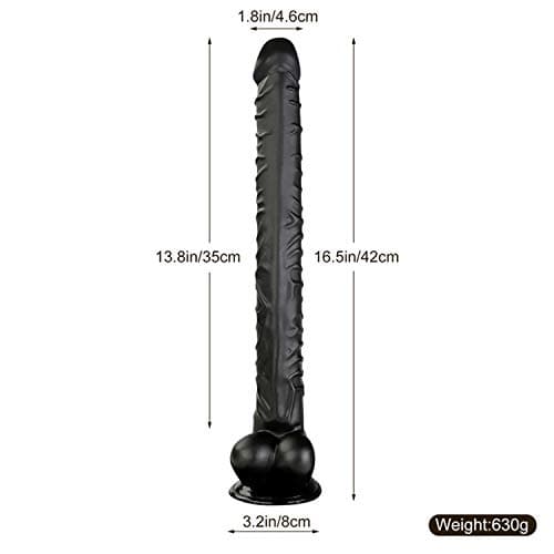 ABLFW 16.5 Inches Super Did`Los Huge Handsfree Dido Big Head Waterproof With Suction Cup Relaxed Body Massage