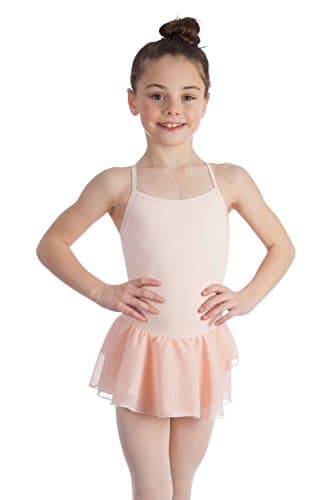 Elowel Kids Girls Basic Skirted Camisole Leotard  (Size 2-14 Years) Multiple Colors