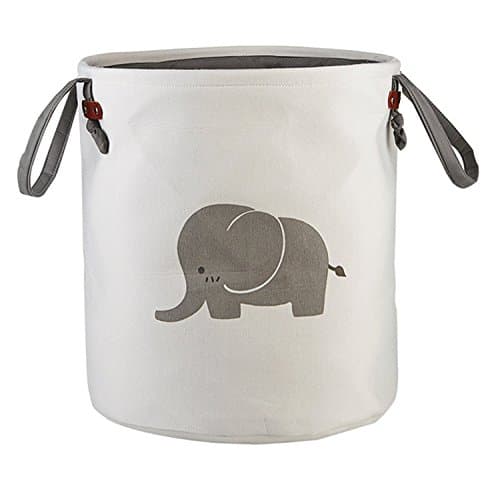 Storage Baskets, Collapsible &amp; Convenient Laundry Bin / laundry Basket / Laundry Hamper / Storage Solution for Office, Bedroom, Clothes, Toys - Super Cute Yellow Cat (Super Cute Elephant)