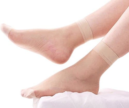 Women's Lady's 10 Pairs Pack Ankle High Hosiery Socks, Clear