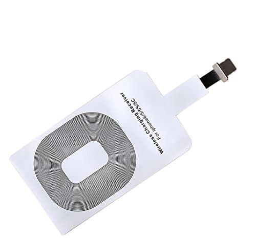 Iphone Qi Wireless Charger, Fast Speed Charging Receiver for iPhone 7 / 7 Plus / 6 / 6s / 6 Plus / 5 / 5s / 5c / 5SE Improved Adapter Coil Patch Module Ultra Slim 0.4 MM