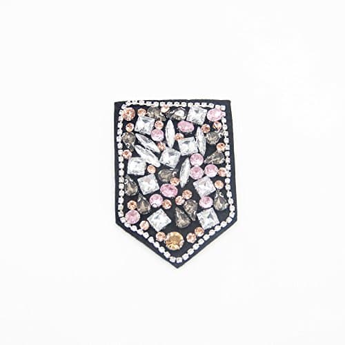 1Pc Rhinestone Badges Patch Embroidered Applique Sewing Label Patches Clothes Stickers Apparel Ornament