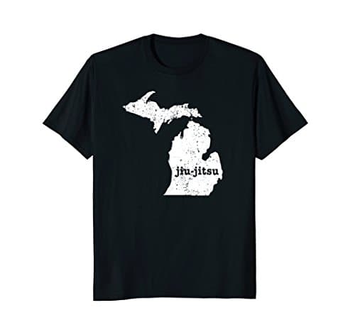 Brazilian Jiu Jitsu Gear Michigan Newaza Shirt Jui Jitsu Shi