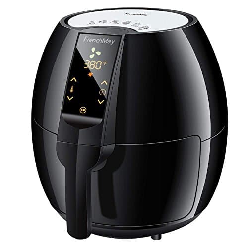 FrenchMay Air Fryer - 3.7Qt, 1500W - Comes with Recipes &amp; CookBook - Touch Screen Control - Easy to Clean - Auto Shut off &amp; Timer