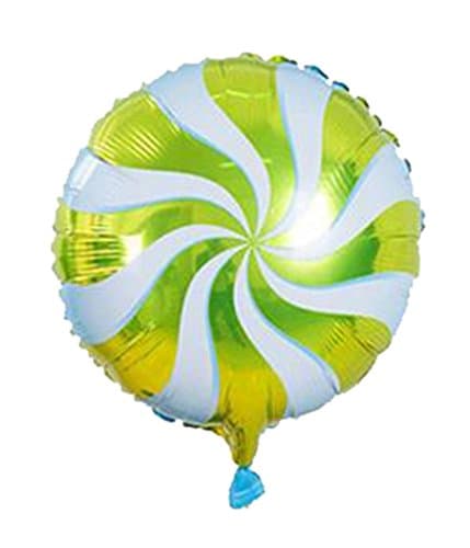 3 Pcs Windmill lollipop metallic foil helium Balloons for baby Birthday wedding Party Decoration (Gold)