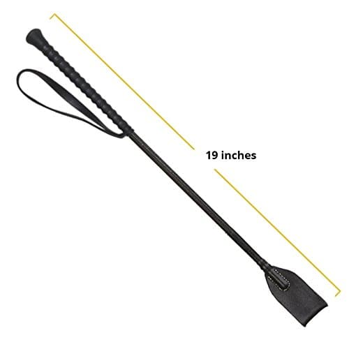 Riding Crop Equestrian Jump Bat with wrist loop grip handle rubber grip 19 inches
