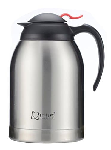 XuGuang 70-Ounce Thermal Double Wall Vacuum Insulated Stainless Steel Carafe Large Mouth Opening Capacity Keep Beverages Hot or Cold for Hours