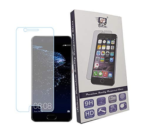 Saihan Tempered Glass Screen Protector Guard with Ultra High Definition Invisible, Oleophobic Coating Anti-Bubble Crystal Shield for Huawei P10 with Portable Mobile Stand Included in The Box