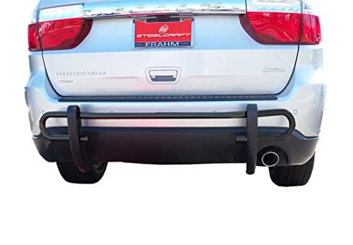 STEELCRAFT Premium Custom Fit 2011-2017 JEEP GRAND CHEROKEE / 11-14 DODGE DURANGO Rear Bumper Guard Nerf Push Bar BLK (Mounting Hardware included)