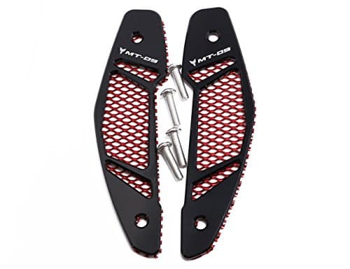 CNC Air Intake Cover Guard&amp;Mesh Grilles for Yamaha MT FZ 09 MT-09 FZ-09 2013-2016 (Black, Red)