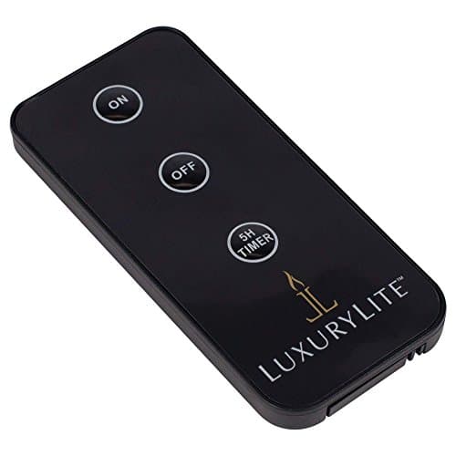 LuxuryLite Candle Matte Black 1.5 x 3.75 Resin Stone Handheld Remote Control