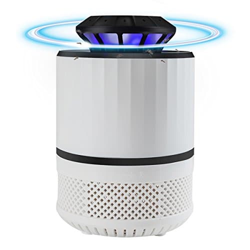 Mery Electric Insect Trap Indoor Bug Fly and Mosquito Trap Killer – UV Light, Fan Suction Traps Even the Tiniest Flying Insects – No Zapper – Child-Safe, Non-Toxic Odor-Free White