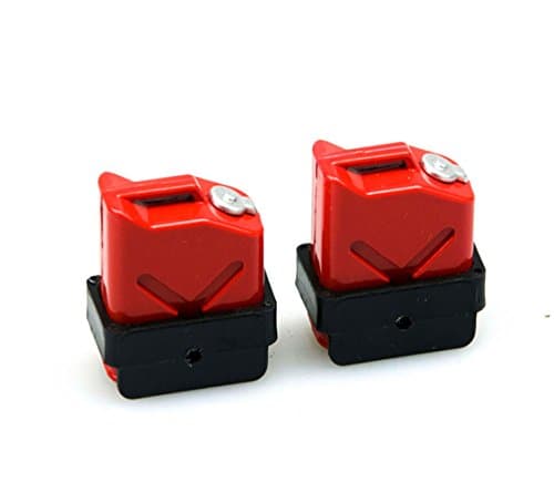 MOHERO 1/10 RC Scale ABS Fuel Tank for 1/10 Axial Wraith SCX10 EXO AX10 Truck Accessory Pack of 2