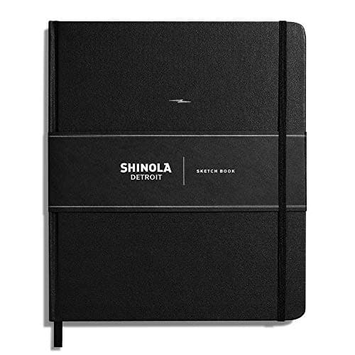 Shinola Journal, HardLinen, Plain, Jet Black (8 x 9.25) Hardcover – May 1, 2018