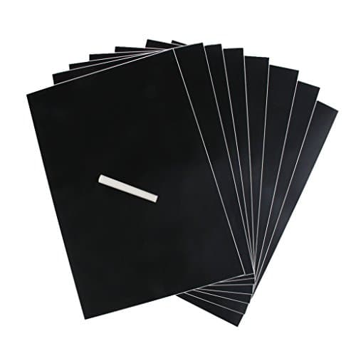 8pcs A4 Blank Chalkboard Wall Sticker Removable Blackboard Decal Home Decor