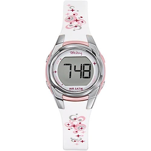 Tekday Women's Watch Digital Plastic White 653608