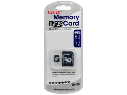 Cellet 4GB MicroSD for Nokia 808 PureView Smartphone custom flash memory, high-speed transmission, plug and play, with Full Size SD Adapter. (Retail Packaging)