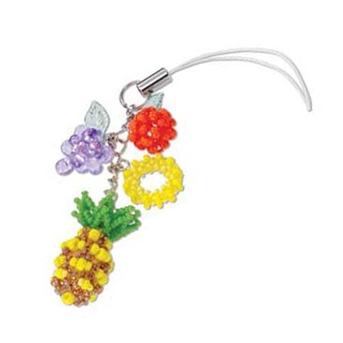 Create Your Own Miyuki Bead Cell Phone Charm Kit - Tropical Fruits