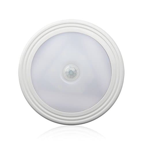 Motion Sensor Light, Kingcenton Cordless Battery Powered LED Night Light [Stick-on Anywhere Wall / Ceiling], Safe Lamps for Stair, Hallway, Basement, Garage, Closet, Bathroom, Bedroom (Bright White)