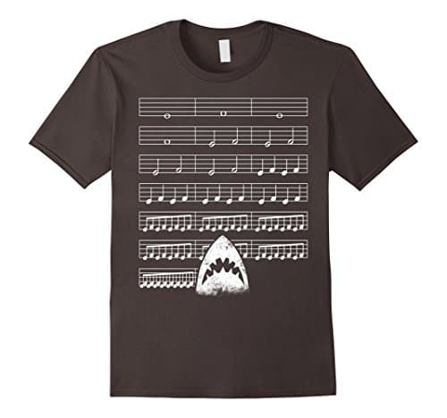 Men's Funny Music Tshirt for Musician Large Asphalt