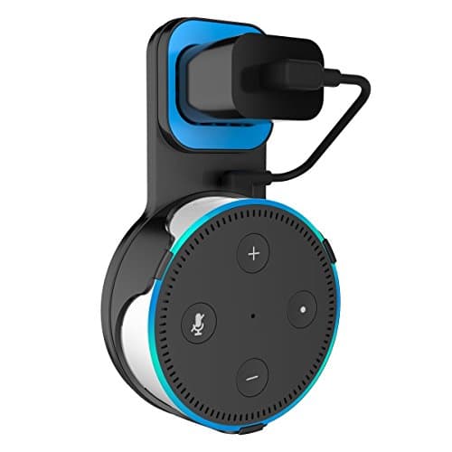Echo Dot Wall Mount 2nd Generation,Outlet Hanger Stand Accessories - 1 Pack Black