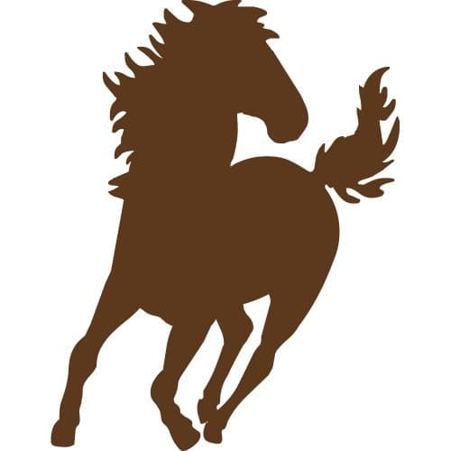 ThatVinylPlace 20 Cm Heigth By 20 Cm Max Brown Horse Sticker, Vinyl, Decal, Car, Boat, Jokey, Pony, Horse, Tattoo, Car Decal, Car Sticker, Wall Sticker, Door, Window, Patio, Bedroom, Room, Kitchen _0047