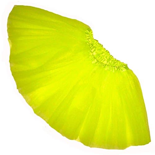 Southern Wrag Company LITTLE GIRLS TUTU - SHORT - BABY to 6X (BABY: 8In Long, NEON YELLOW)