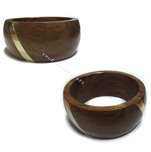 Rajasthani Looking Women's wooden bangle in Brown Shade