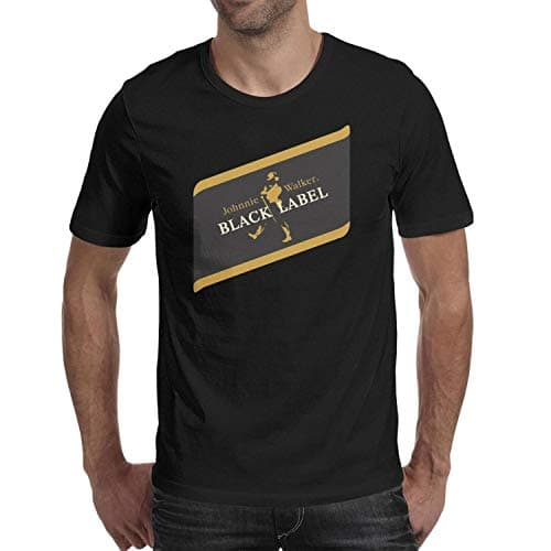 Man's Johnnie Walker Black Label T Shirt Personalized Comfortable Knitted T Shirts
