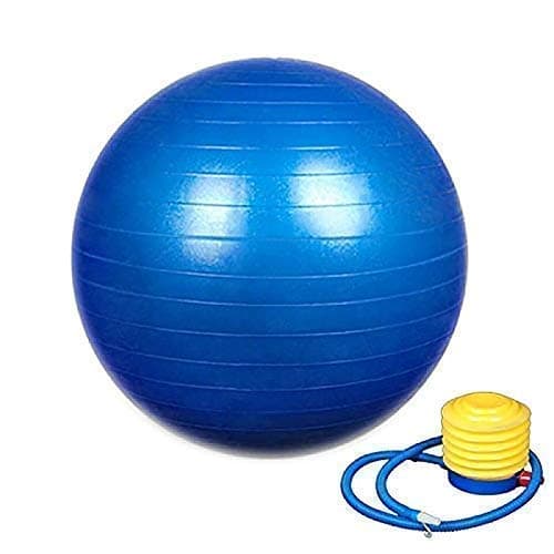 KWT ABS, Polyvinyl Chloride Gym Ball With Pump, Size Medium, (Multicolour)