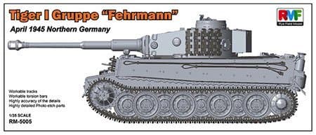 1/35 Germany Northern Tiger I fail-man squadron April 1945 plastic model RFM5005