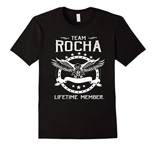 Mens Team ROCHA Lifetime Member Family T Shirt Small Black