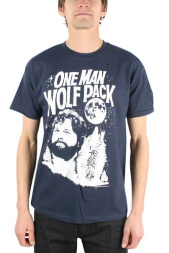 The Hangover Alan One Man Wolfpack Navy T-shirt Tee