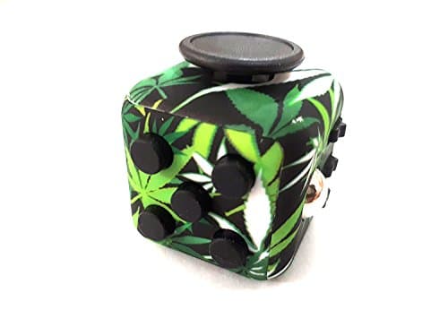 Hexa 6-Sides Fidget cube Relieves Stress Anxiety for Children & Adults Anxiety Attention Toy (6-side) (Grass-Fidget)
