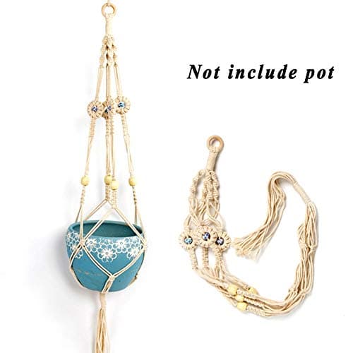 Cord Metal - Knitting Fine Cordage Natural Hang Rope Balcony Gardening Flowerpot Bag Hanging Plant Hanger