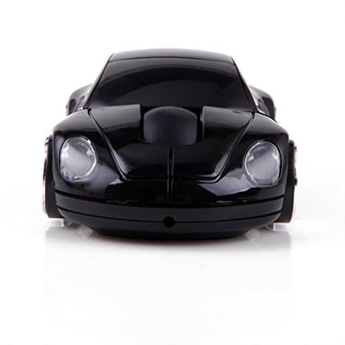 Yosenn 2.4 Ghz Sports Car Shape Wireless Optical Mouse Gaming Mouse with USB Reciver for PC Laptop Macbook (black)