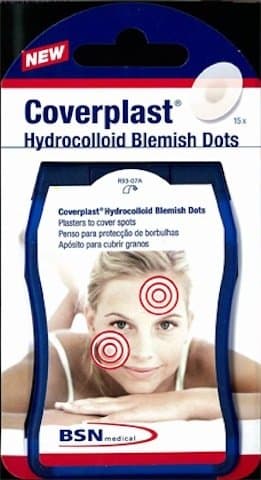 Coverplast Hydrocolloid blemish dots (15 dots per patch), acne and blemish cover concealer