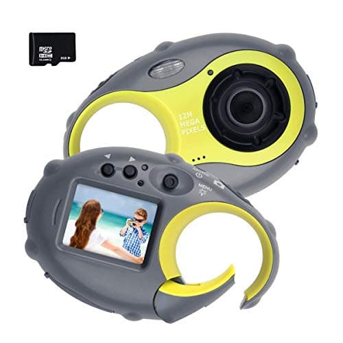 Kids Camera, Digital Camera for Children, 12MP HD Kids Video Camera with 1.5 Inch LCD Screen, 4x Digital Zoom, Flash Light, Rechargeable Battery and 8GB SD Card, Best Holiday Gift for Boys and Girls