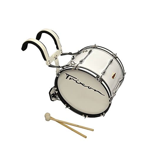 Trixon Field Series Marching Bass Drum - 22" x 12" - White