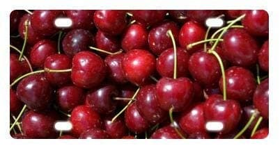 Ganheuze Best Design Cherry Fruit Metal License Plates for Front of Car 12" x 6"