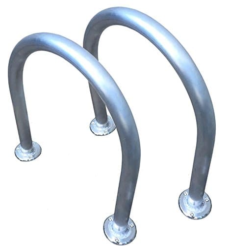 2 (Two) 18" (H) x 16.5" (W) Aluminum Handrails - Safety Grab Bars - Pools, Hot Tubs, Boats, Decks, Docks